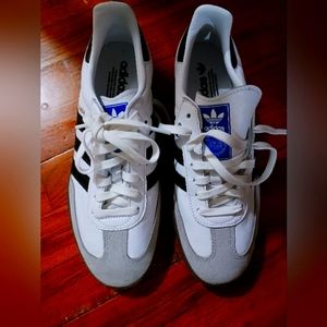 Men adidas samba size 9 black/white